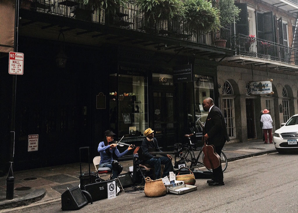 New Orleans street music performers