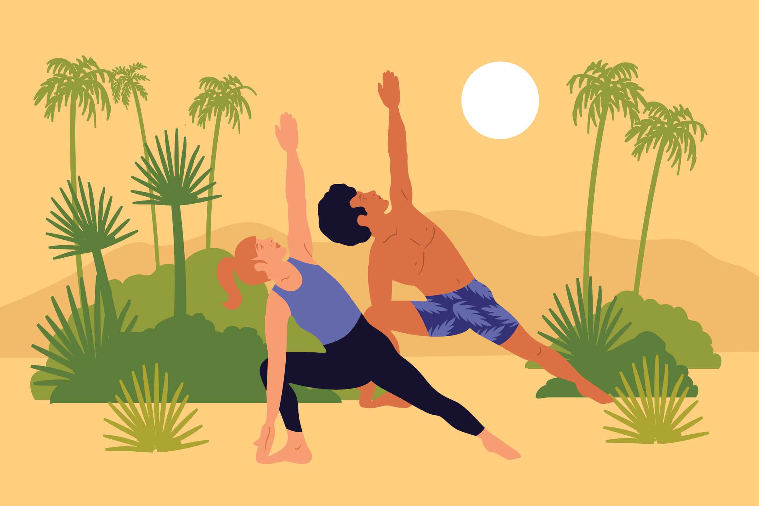 Bikram Yoga Website illustration