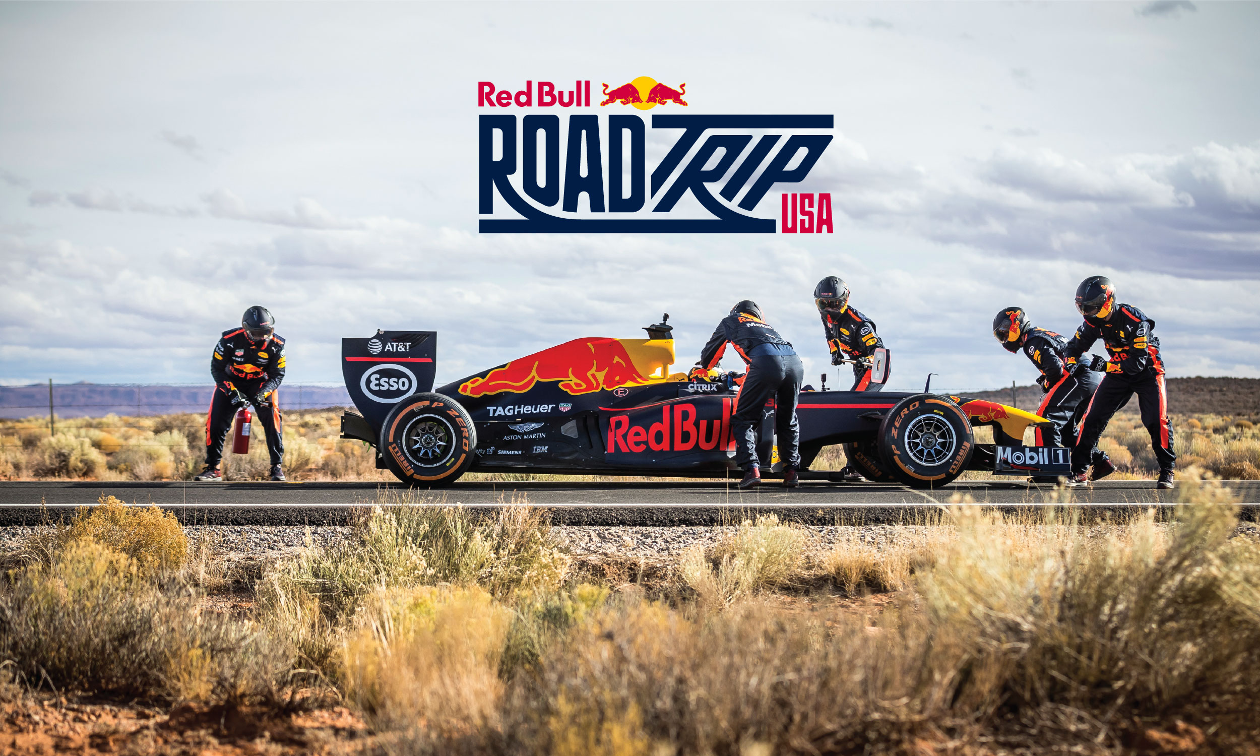 Road Trip USA Red Bull logo by Hoodzpah 1