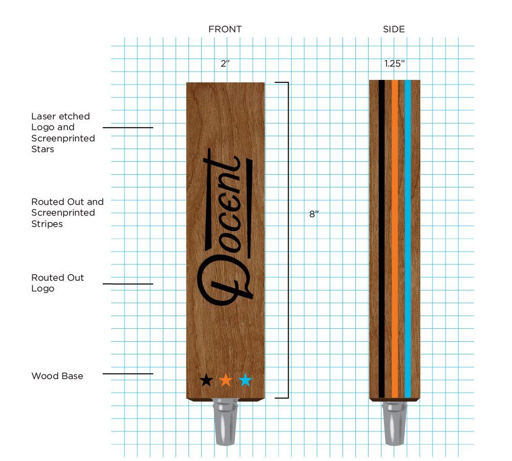 Docent Tap Handle Design by Hoodzpah