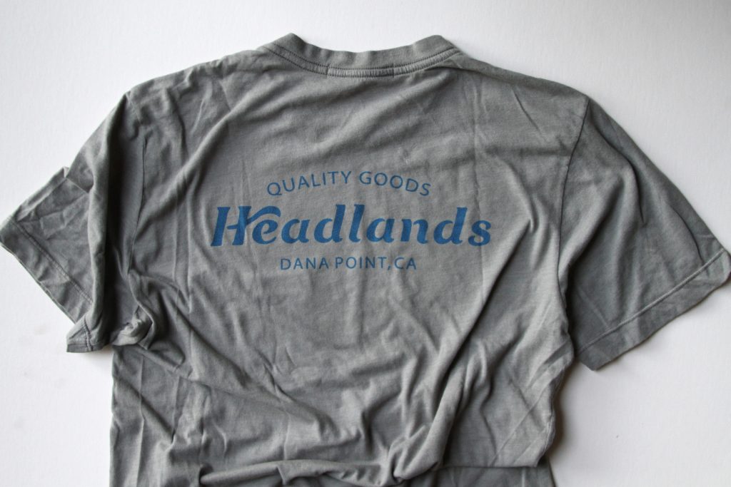 Headlands Handmade T-shirt featuring logo design by Hoodzpah