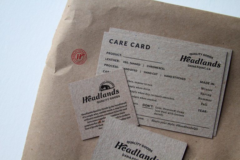 Hoodzpah branding agency Headlands Handmade Leather Goods