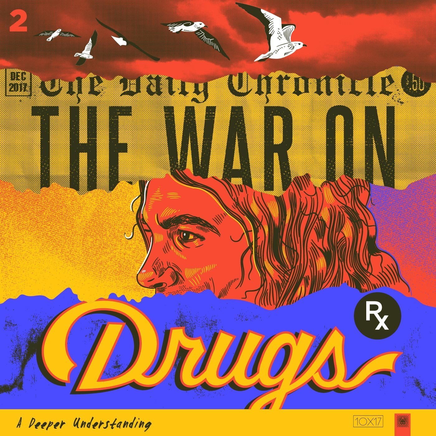 War on Drugs album cover reimagined by Amy Hood - Custom lettering and Adams face
