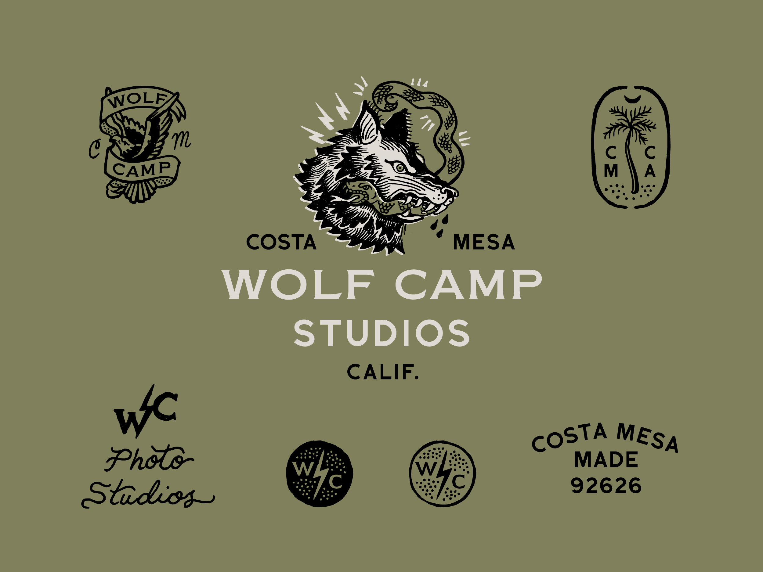 Wolf Camp logos in color