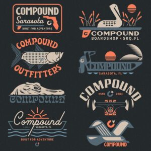 Compound logos by Jose Manzo