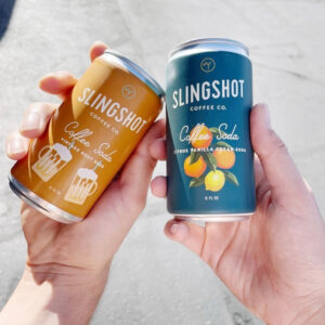 Coffee Soda cans by Slingshot Coffee Co.