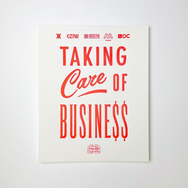 Taking Care of Business print
