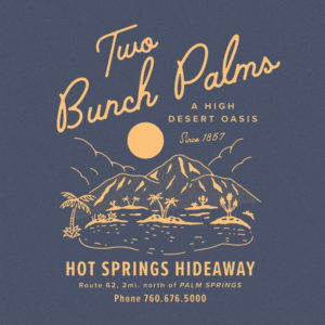 Two Bunch Palms tees by Mark Johnston