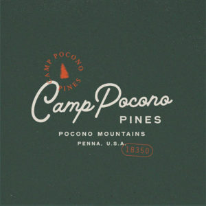 camp pocono pines logo by lynx and company