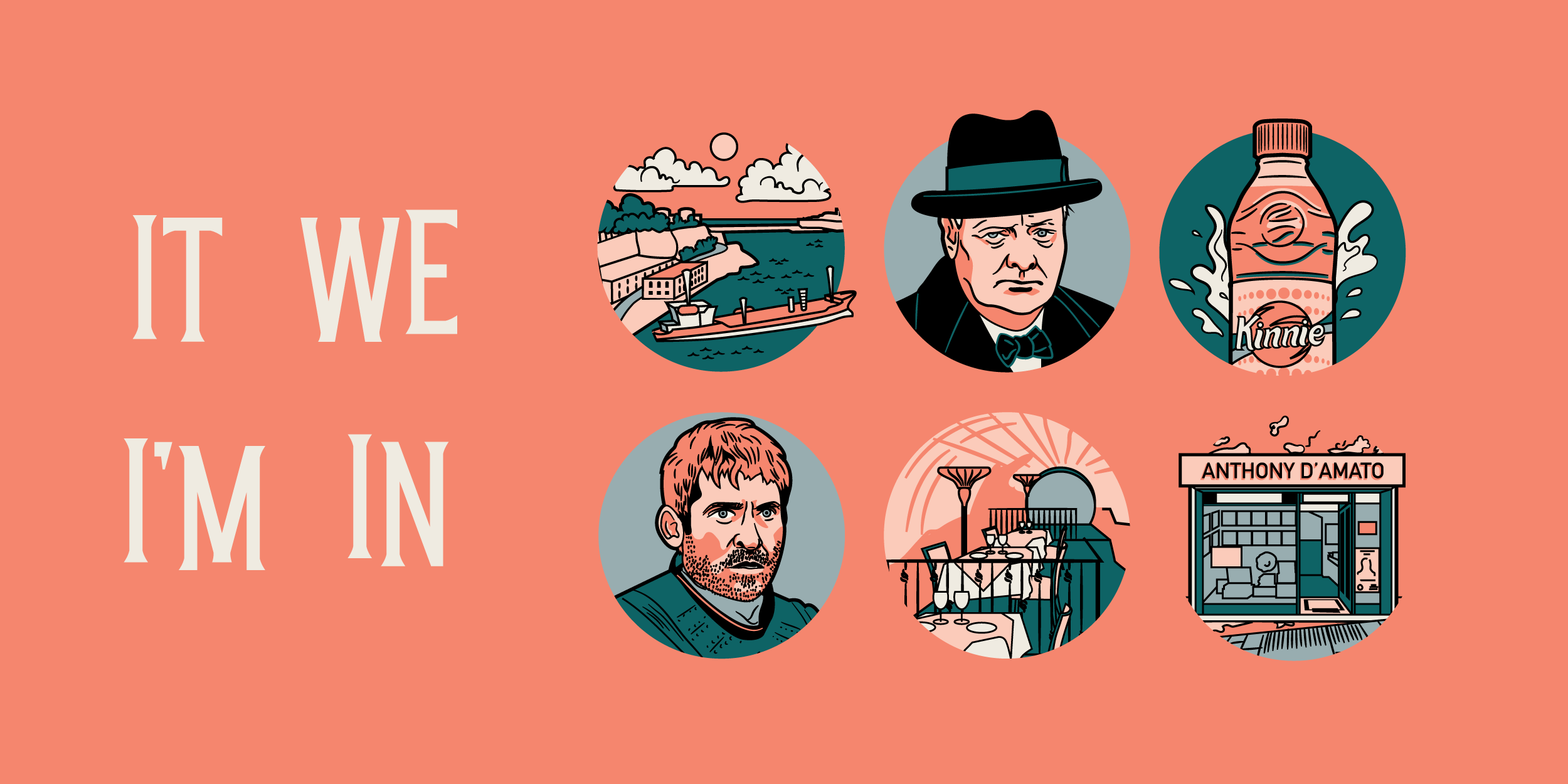 Custom icons for AirBNB featuring Winston Churchill and Jamie Lanister from GOT