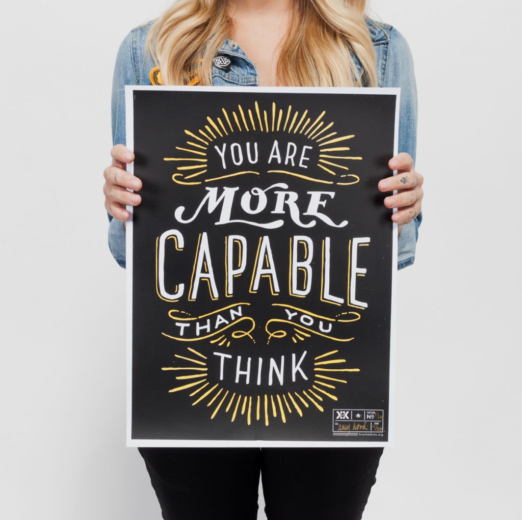 Poster that reads: You are more capable than you think