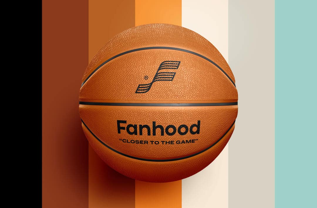 Basketball ball with Fanhood logo