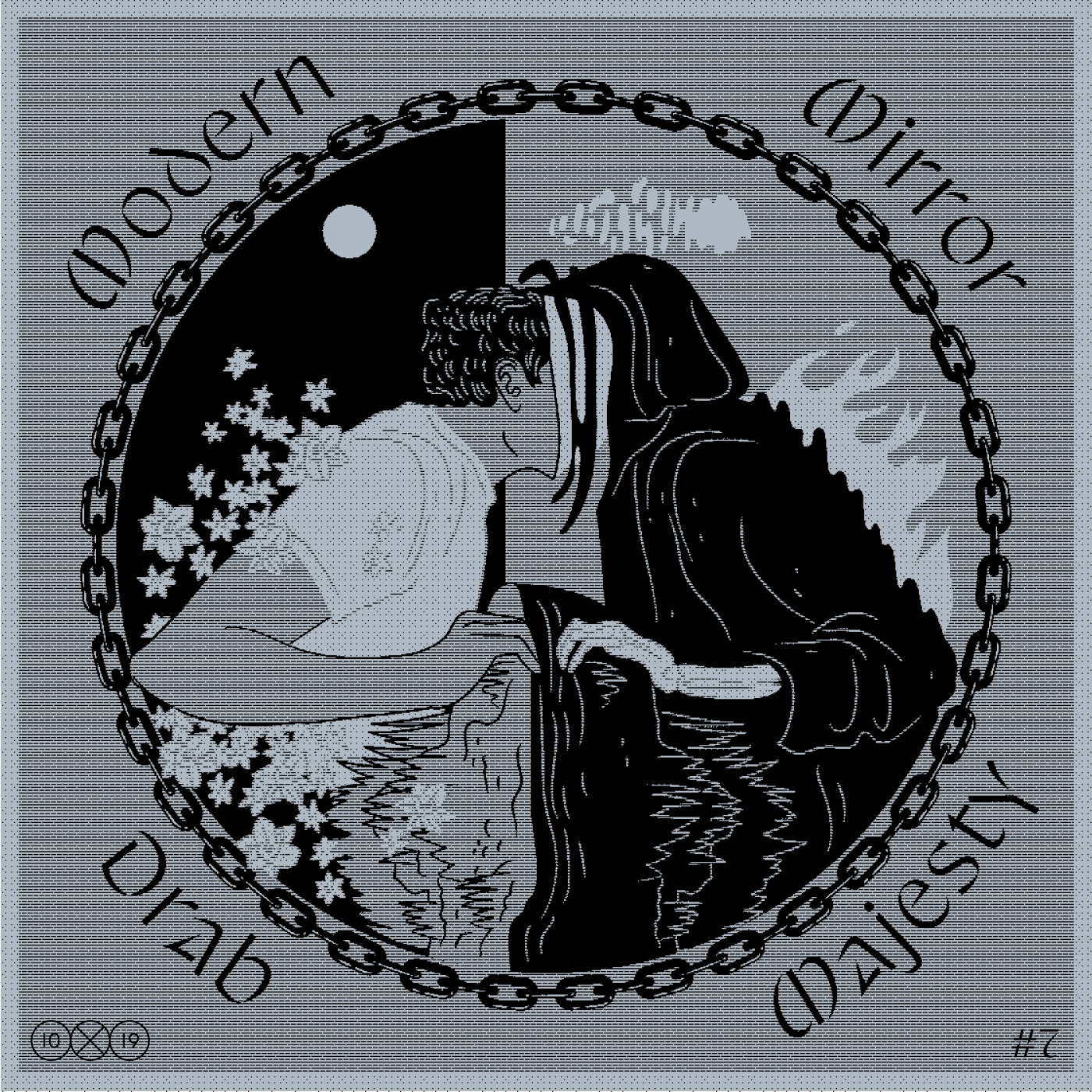 Drab Majesty album cover by Jen Hood for 10x19