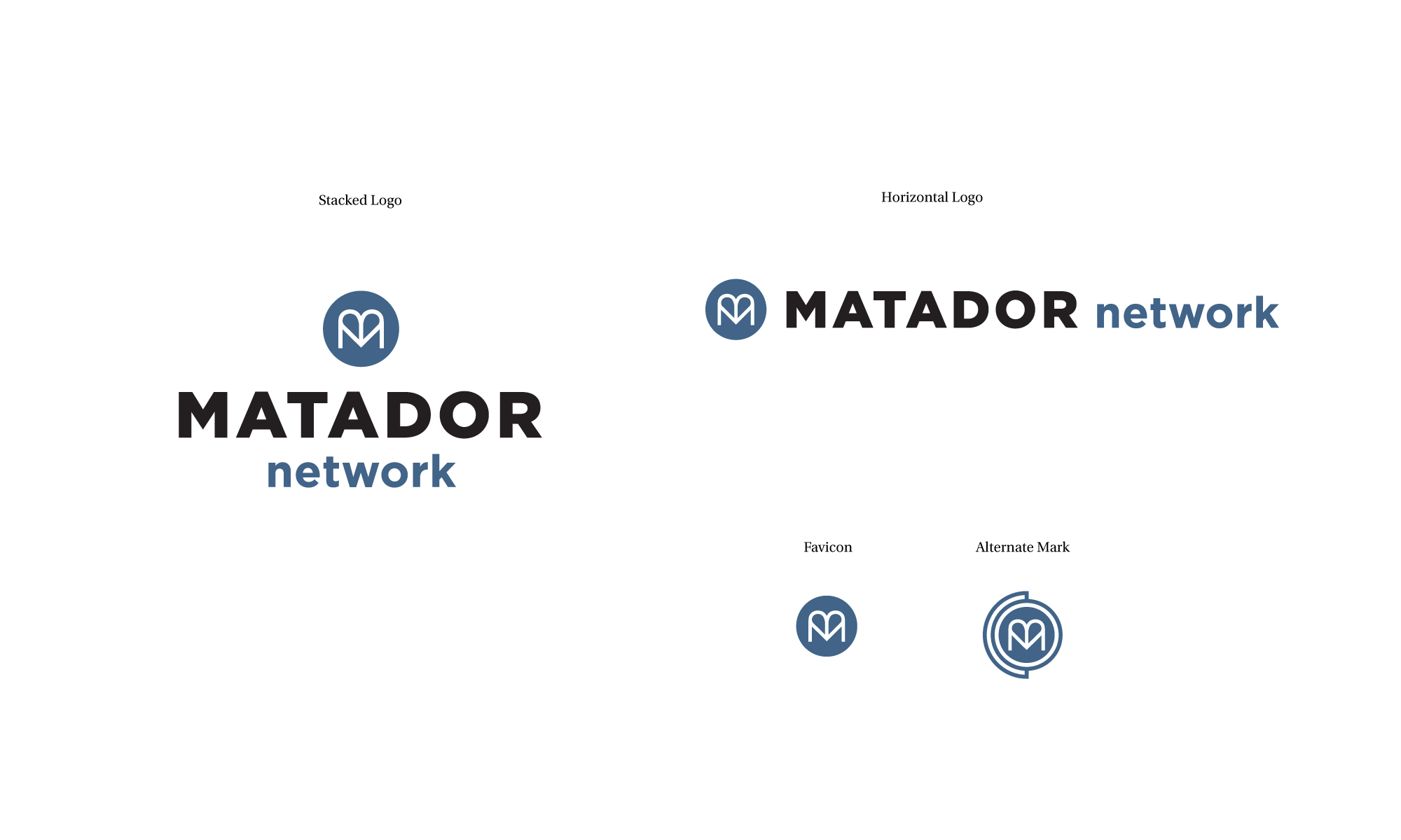 Matador Network logo system