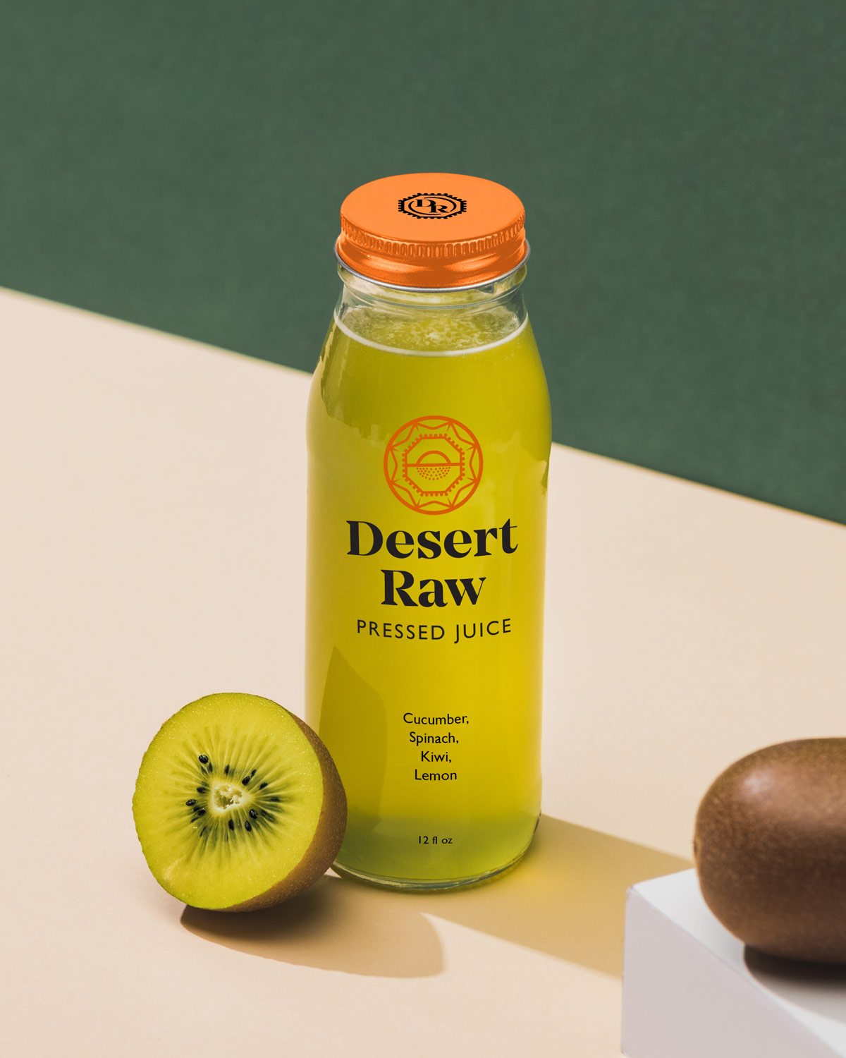 Desert Raw juice bottle logo