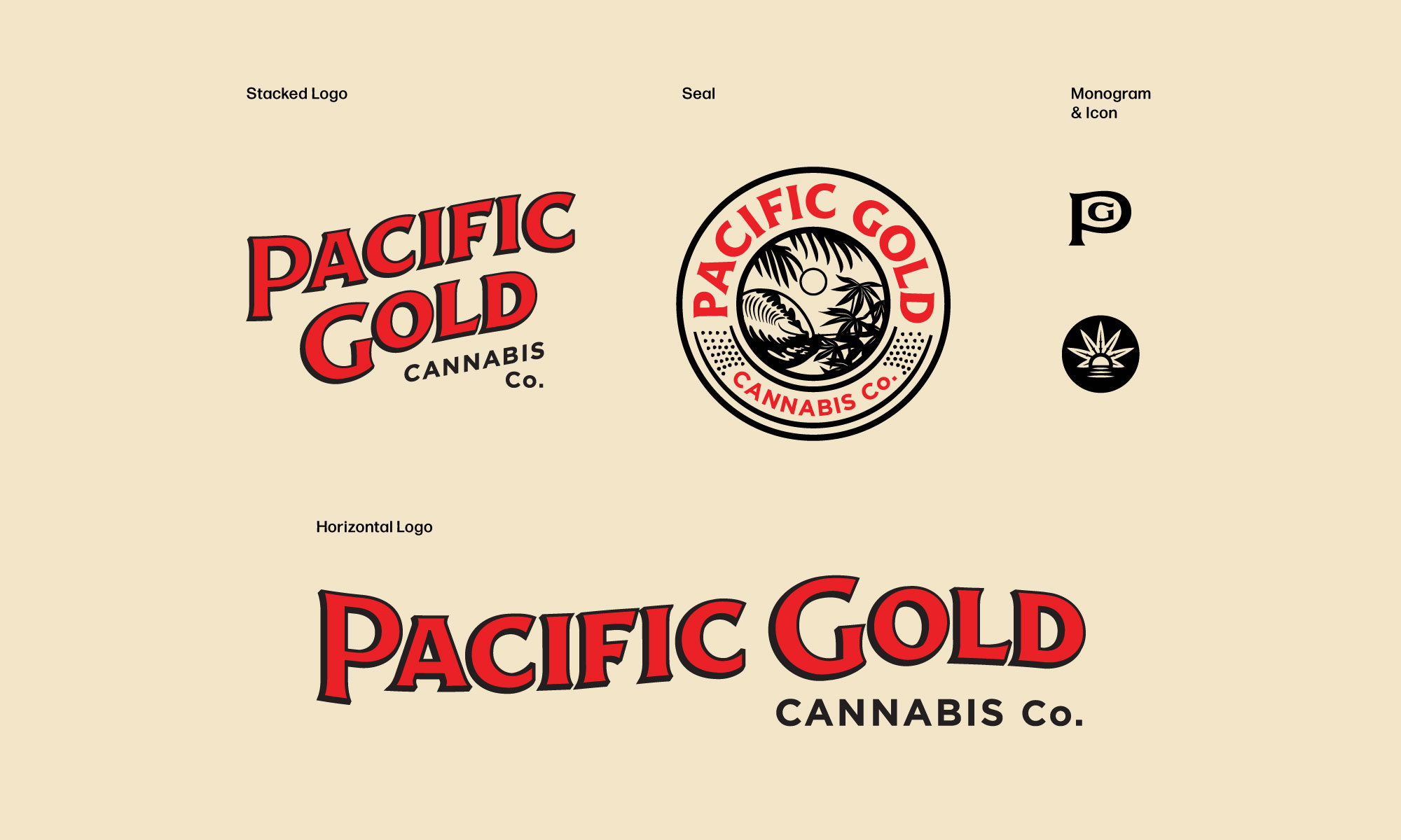 Pacific Gold Logo System