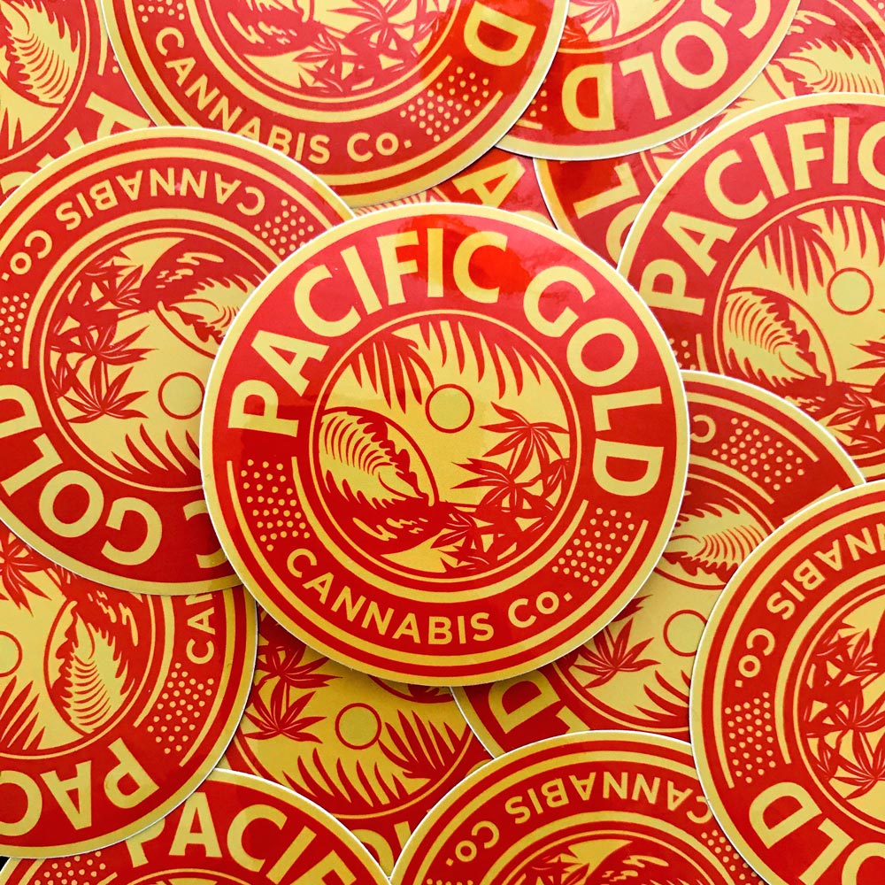 Pacific Gold Stickers