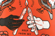 I Get By With A Little Help From My Friends letterpress poster