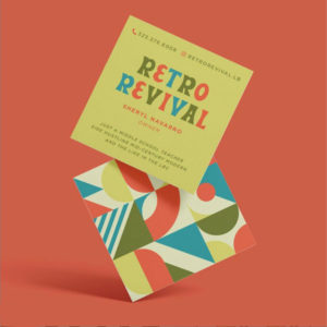 New branding work for Retro Revival-LB by Beq Design using Beale font by Hoodzpah