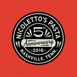 Nicolettos 5th Anniversary badge