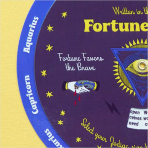 Fortune Teller Volvelle by Jen Poole of Curio House using Beverly Drive Font by Hoodzpah
