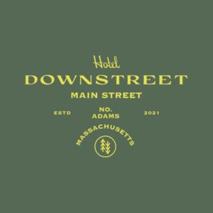 Hotel Downstreet logo using Beverly Drive by Hoodzpah