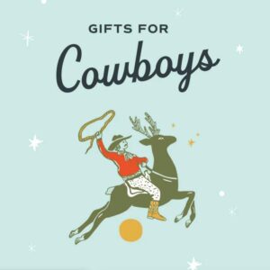 Tecovas gifts cowboy riding a deer