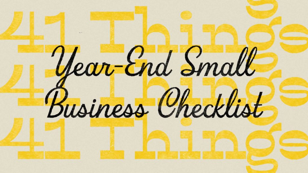 Small business year-end checklist by Hoodzpah