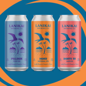 lanikai cans by george wilson using Beverly Drive font by Hoodzpah