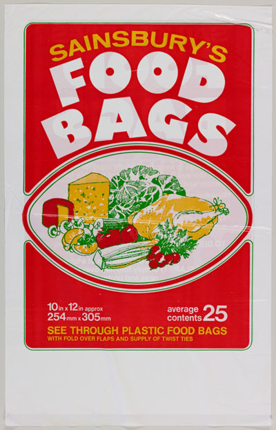 Sainsbury food bags branding
