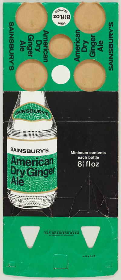 Sainsbury ginger ale branding