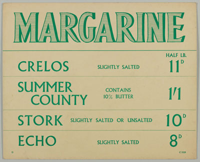Sainsbury margarine branding