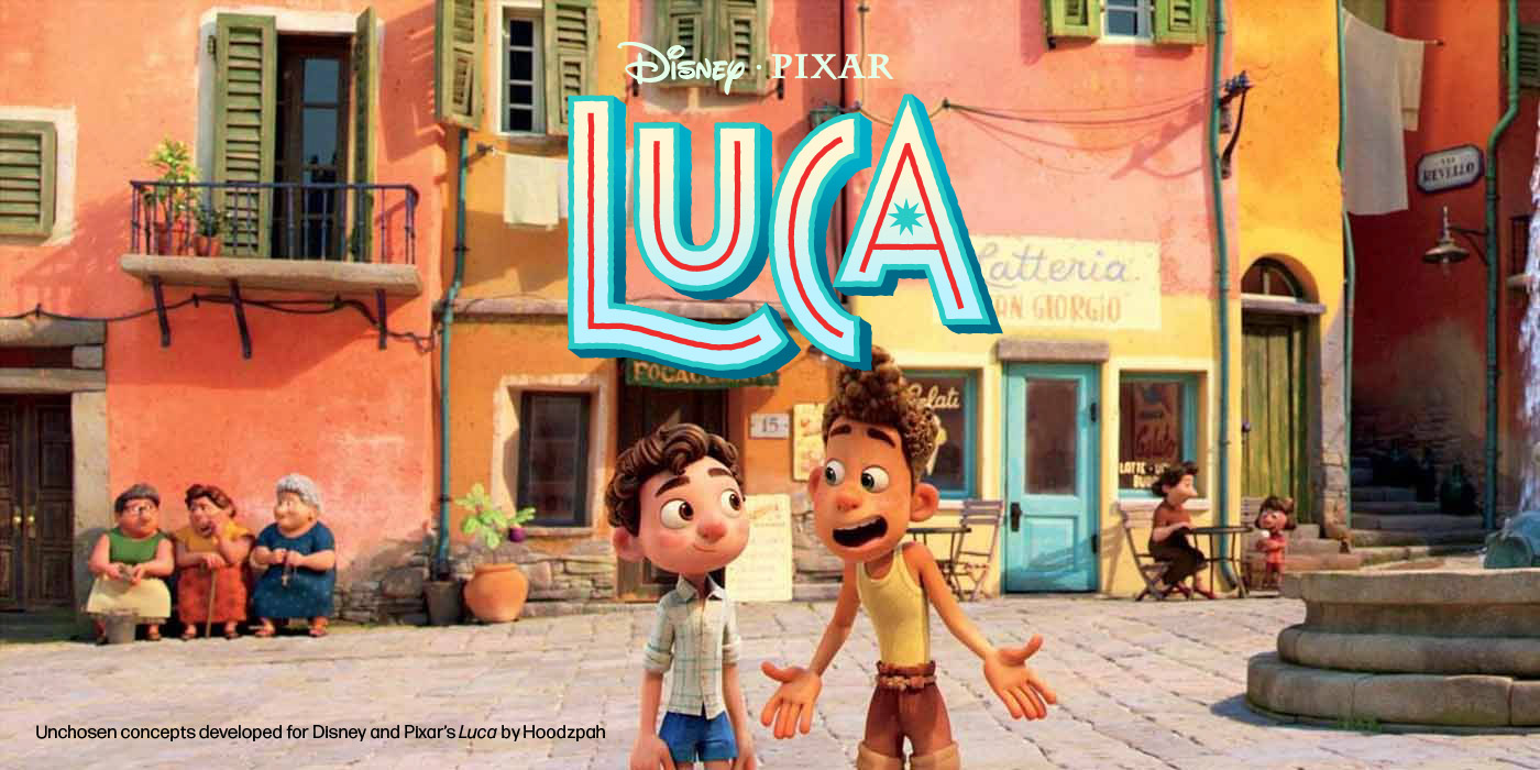 Luca Movie Title Treatment Unchosen Concepts by Hoodzpah Brand Studio for Disney Pixar