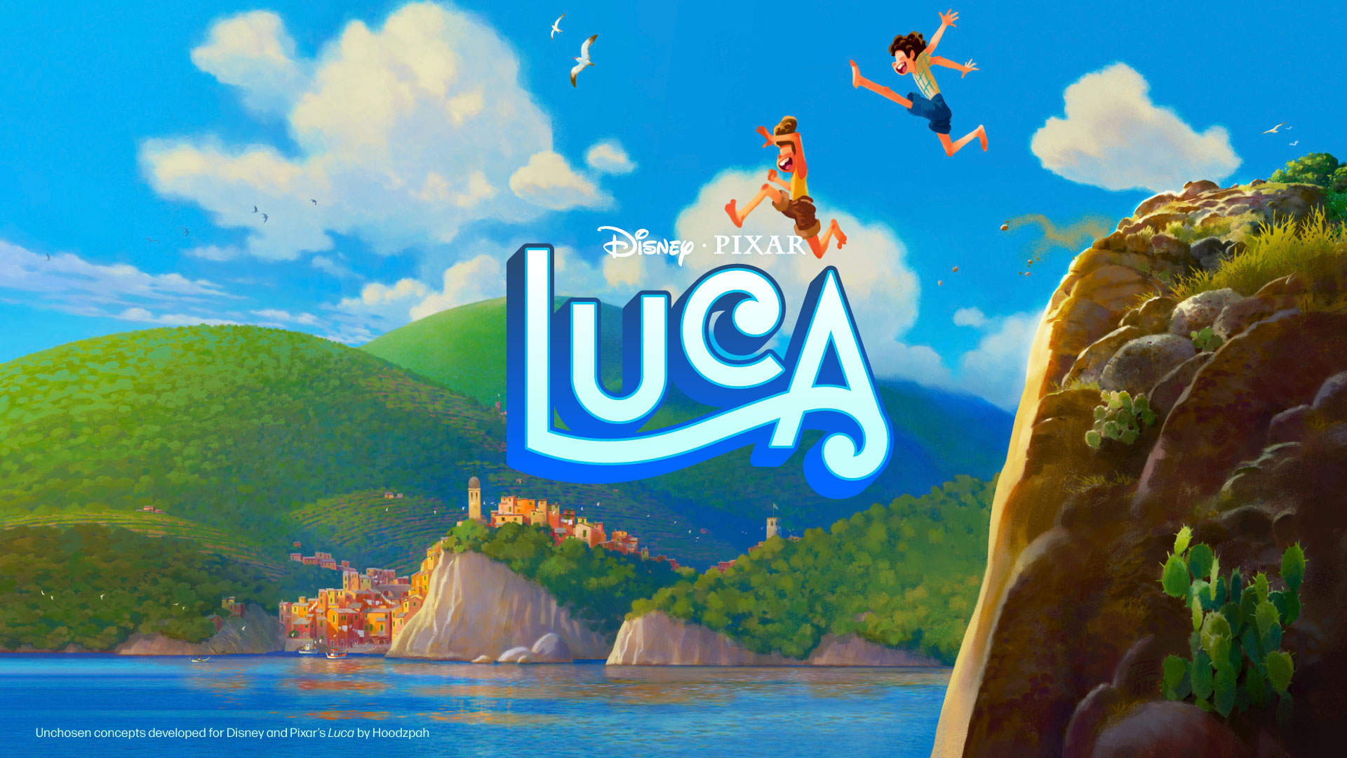 Luca Movie Title Treatment Unchosen Concepts by Hoodzpah branding Studio for Disney Pixar
