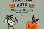 Chapman Ave Font Maxwell Auto Logo system color