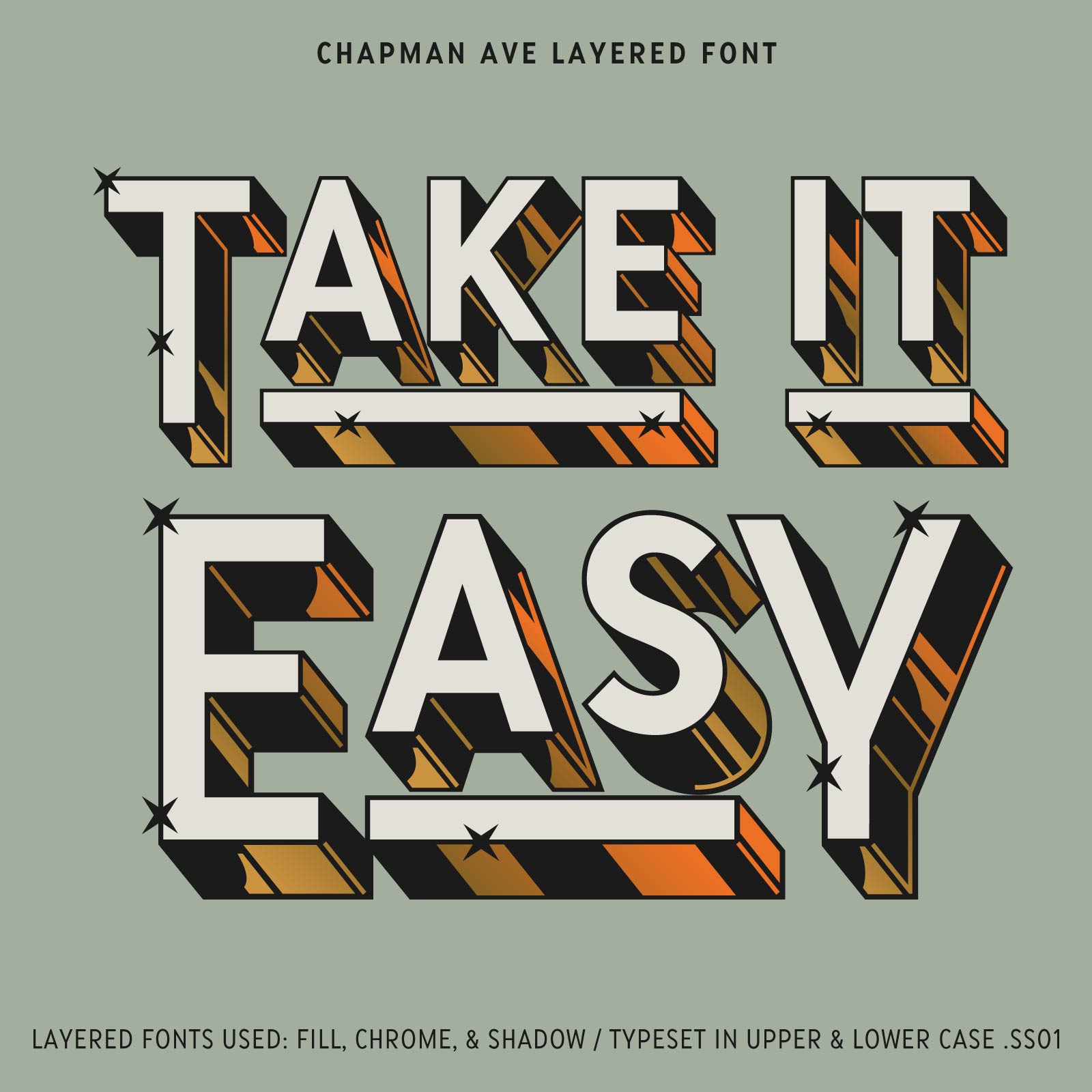 Chapman Ave Font Take It Easy