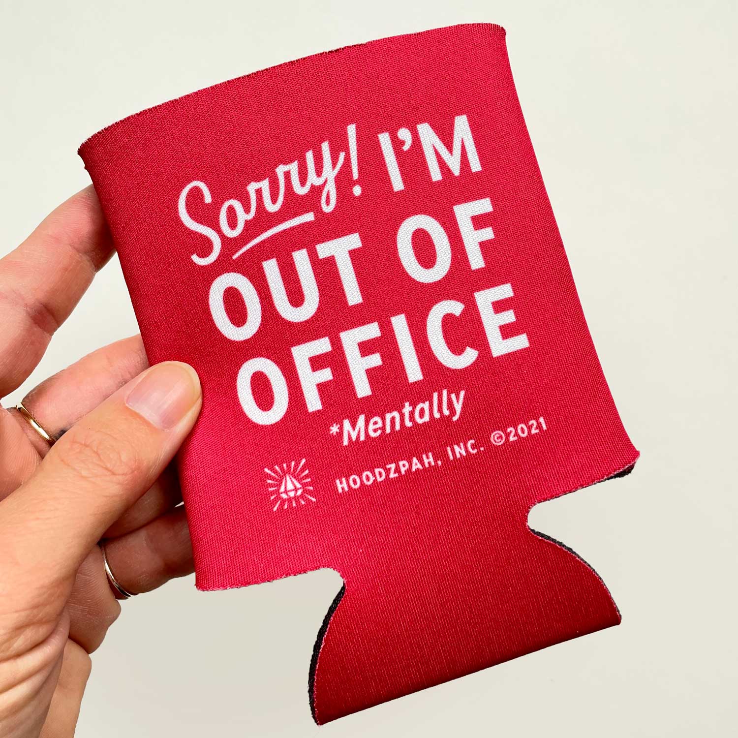 Out of Office Koozie Detail