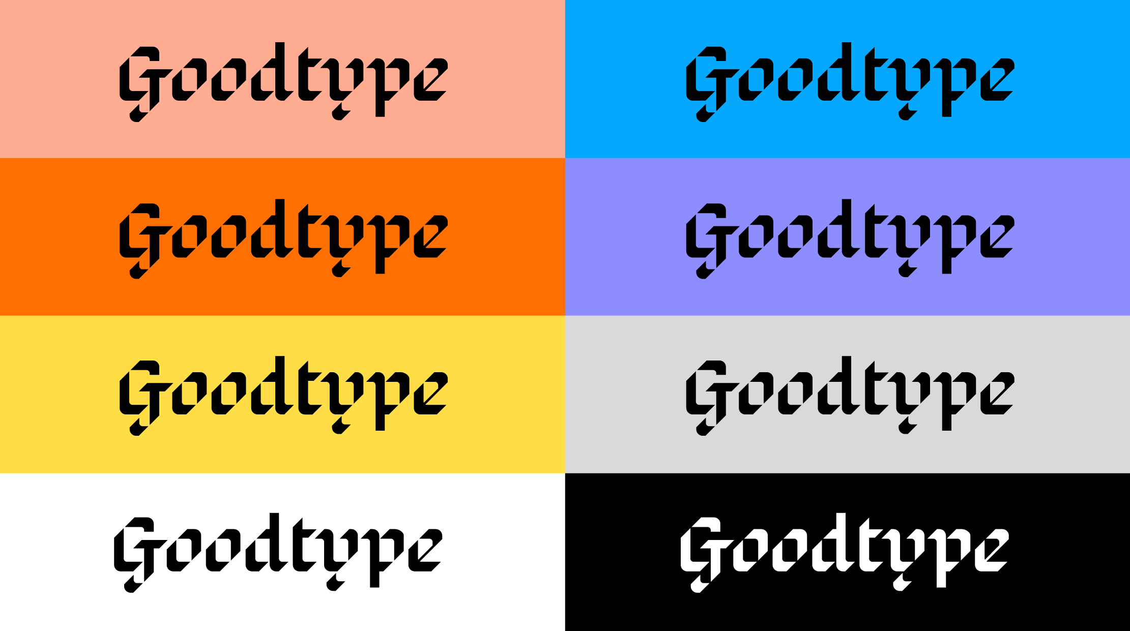 Goodtype rebrand color palette