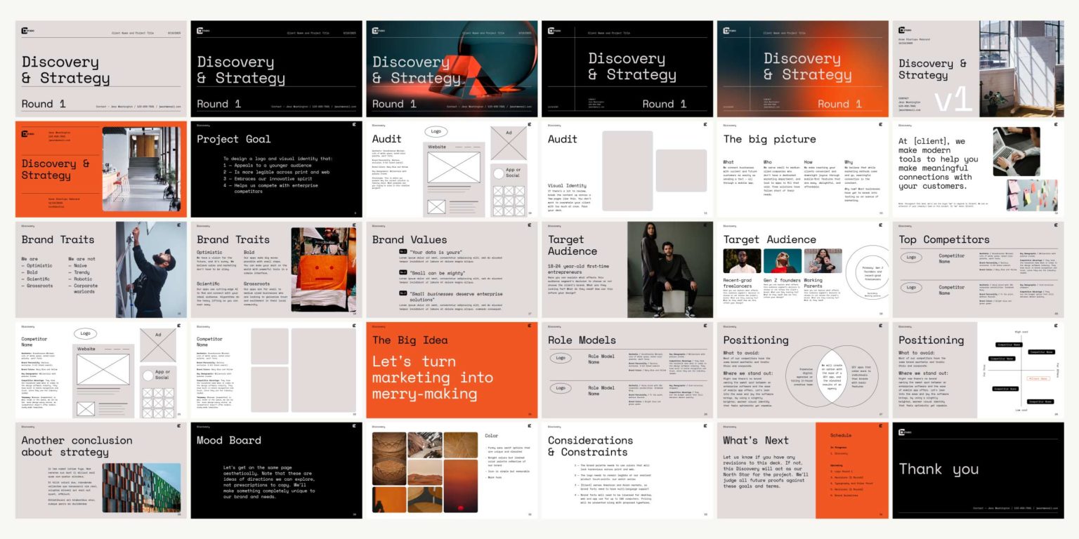 Discovery Deck Template for Creatives Hoodzpah