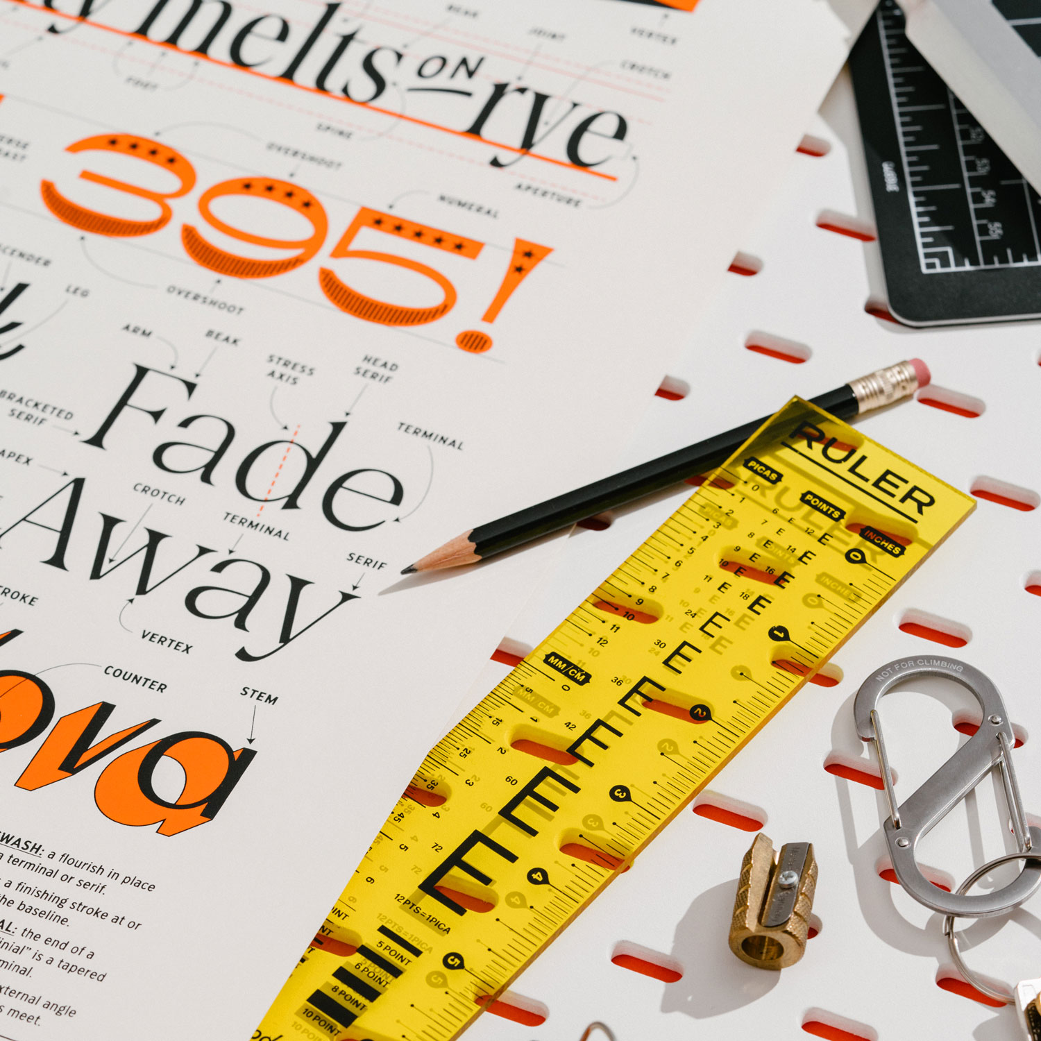 hoodzpah typography defined poster with the mighty type ruler