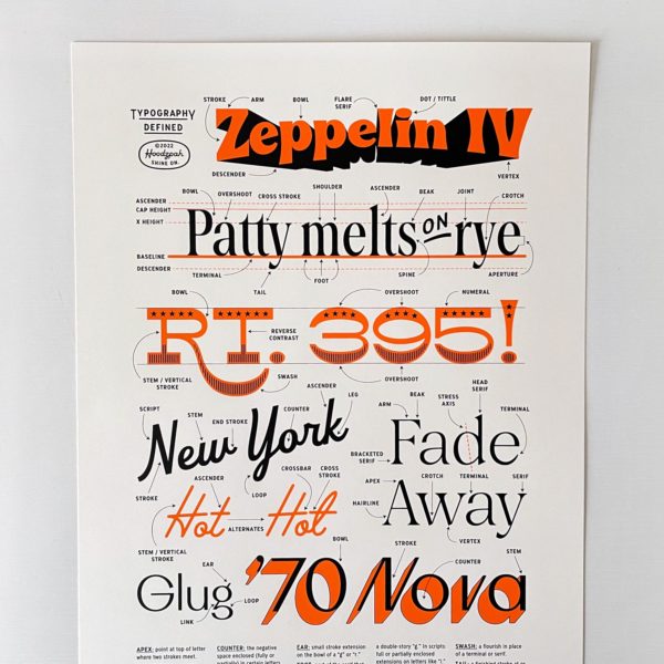 Happy Larry Chutzpah - Picture Frame Typography