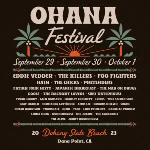 Ohana Fest promotional graphic by Jose Manzo