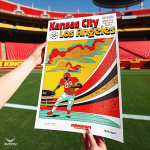 Kansas City Chiefs vs LA Hoodzpah Kingdom poster series