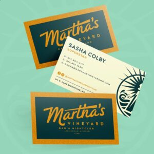 Martha's Vineyard business cards by Fried Design Company