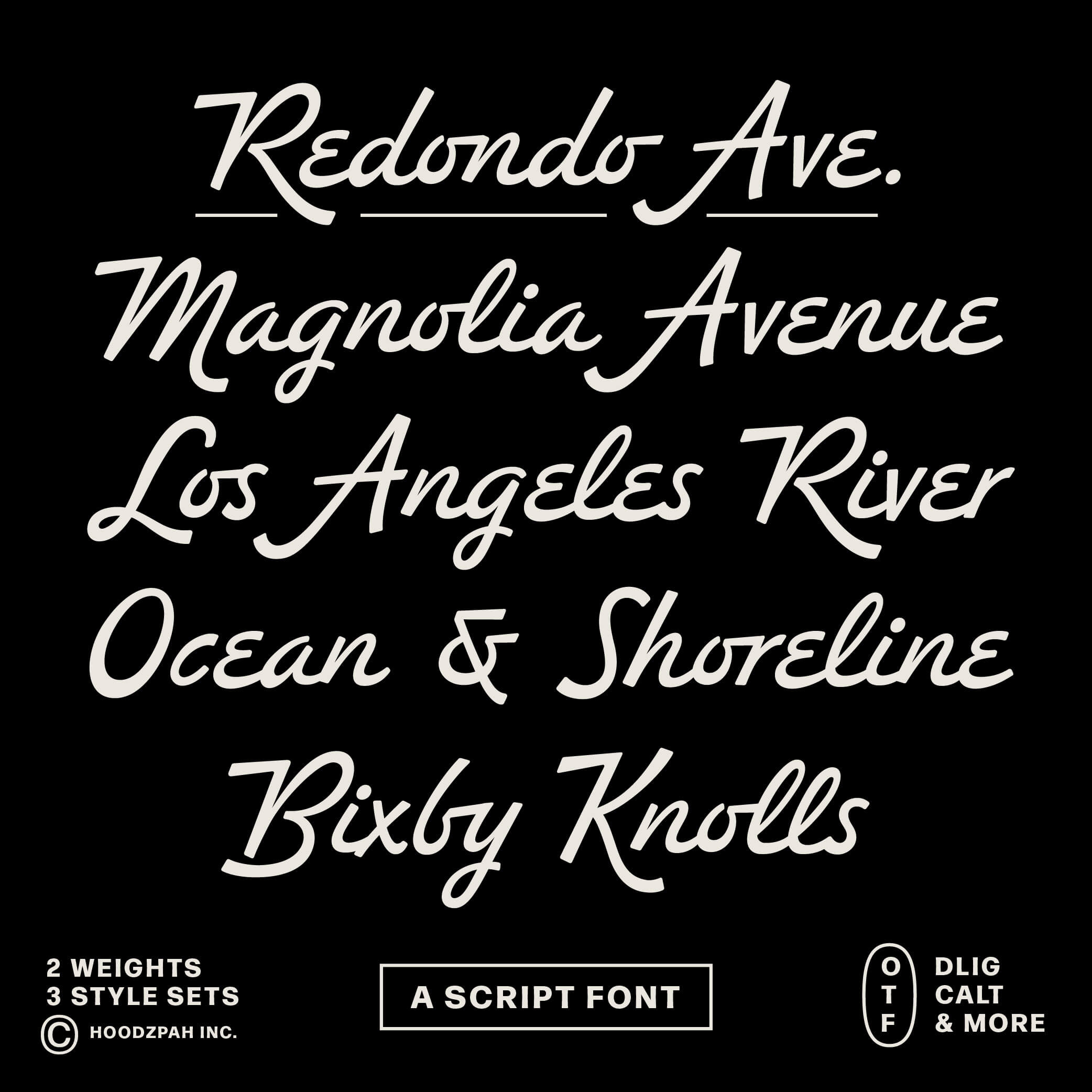 Redondo Ave Script Font - Hoodzpah