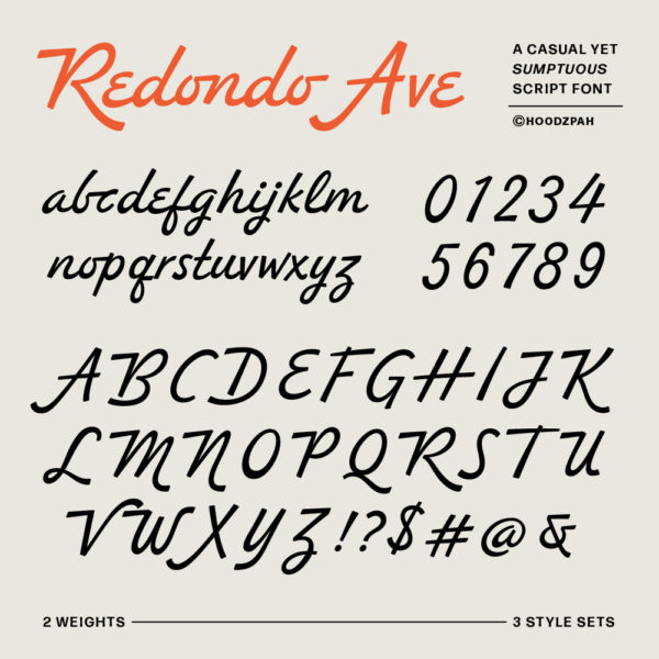 Redondo Ave script Font Hoodzpah preview