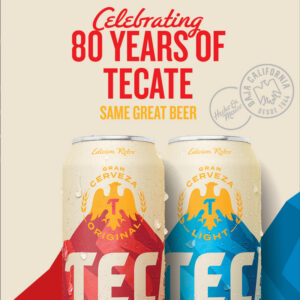 Celebrating 80 years of Tecate poster