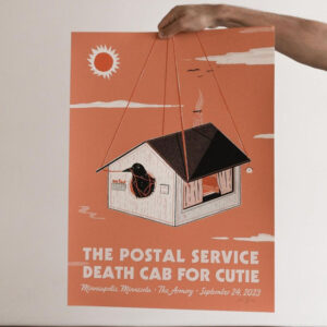 The Postal Service and Death Cab For Cutie poster by Zack Bolotin Porchlight