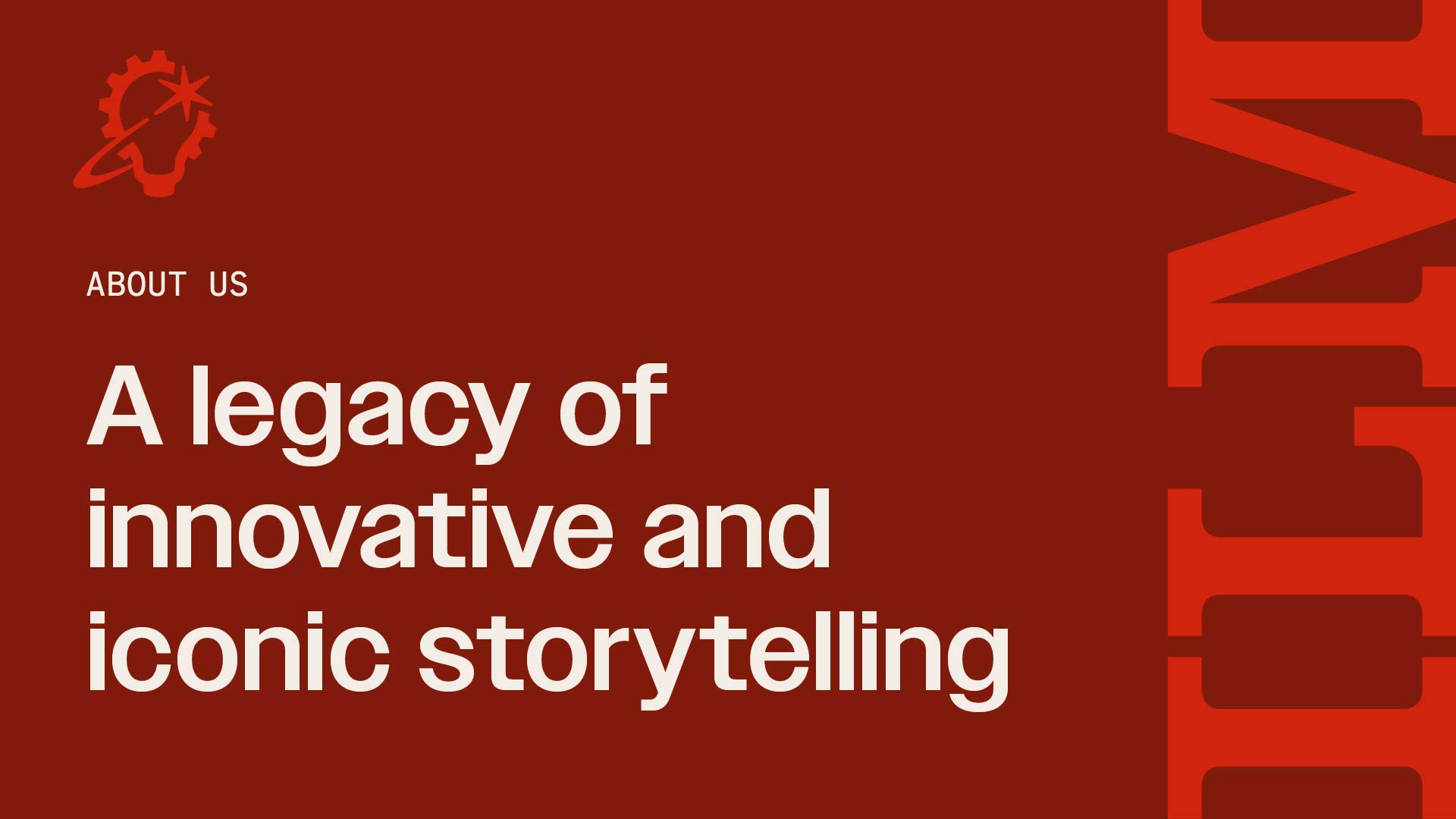 "A legacy of innovative and iconic storytelling"