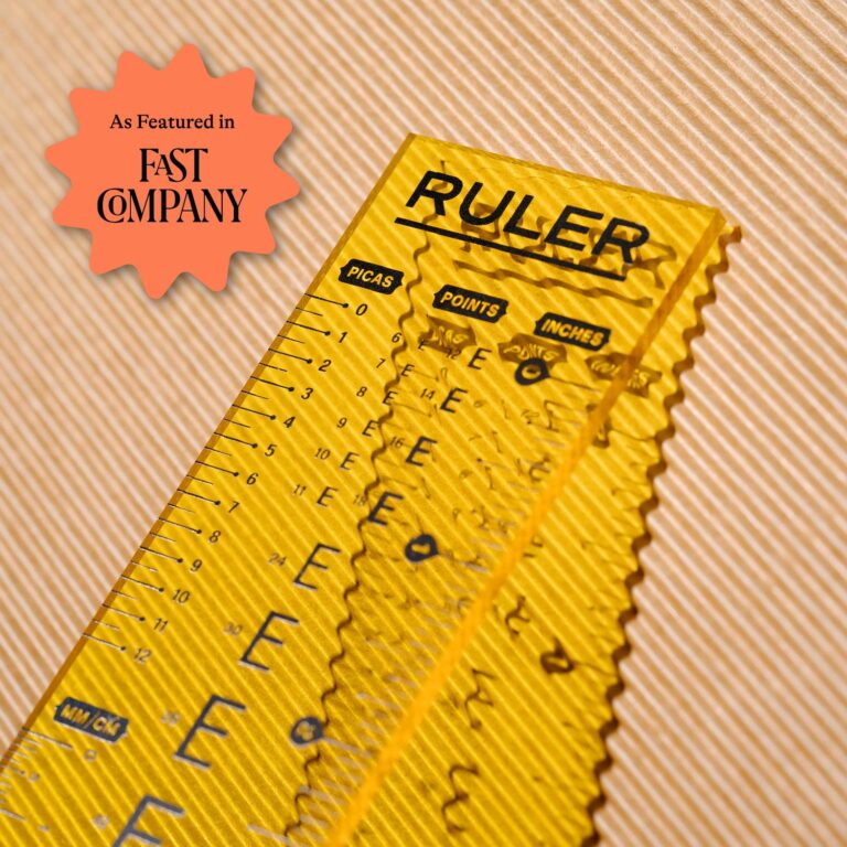 Type Ruler Acrylic by Hoodzpah